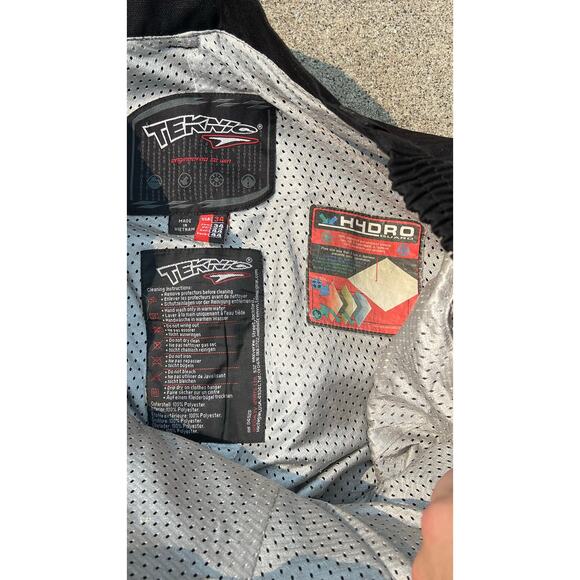 Teknic Men Size 34 Black Hydro Guard Zip Fly Velcro Breathable Motorcycle Pants - Picture 5 of 13